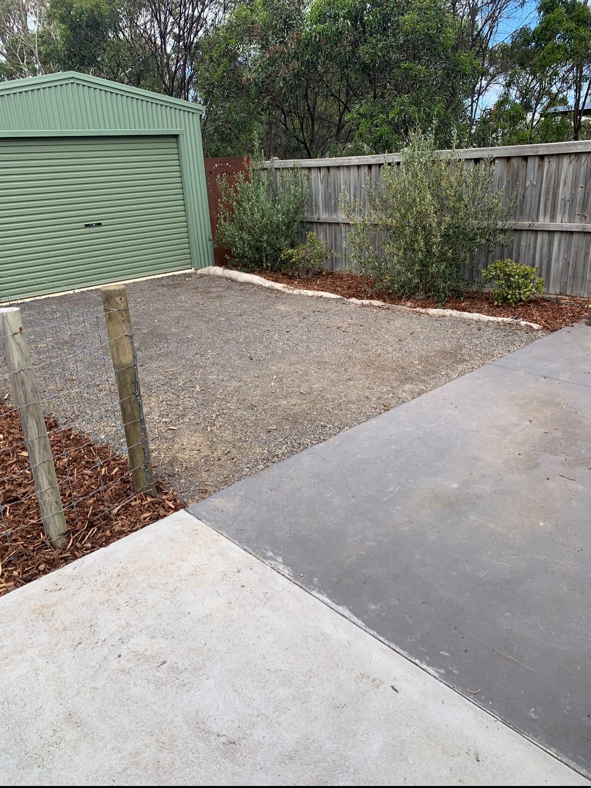 Gravel pad earthworks