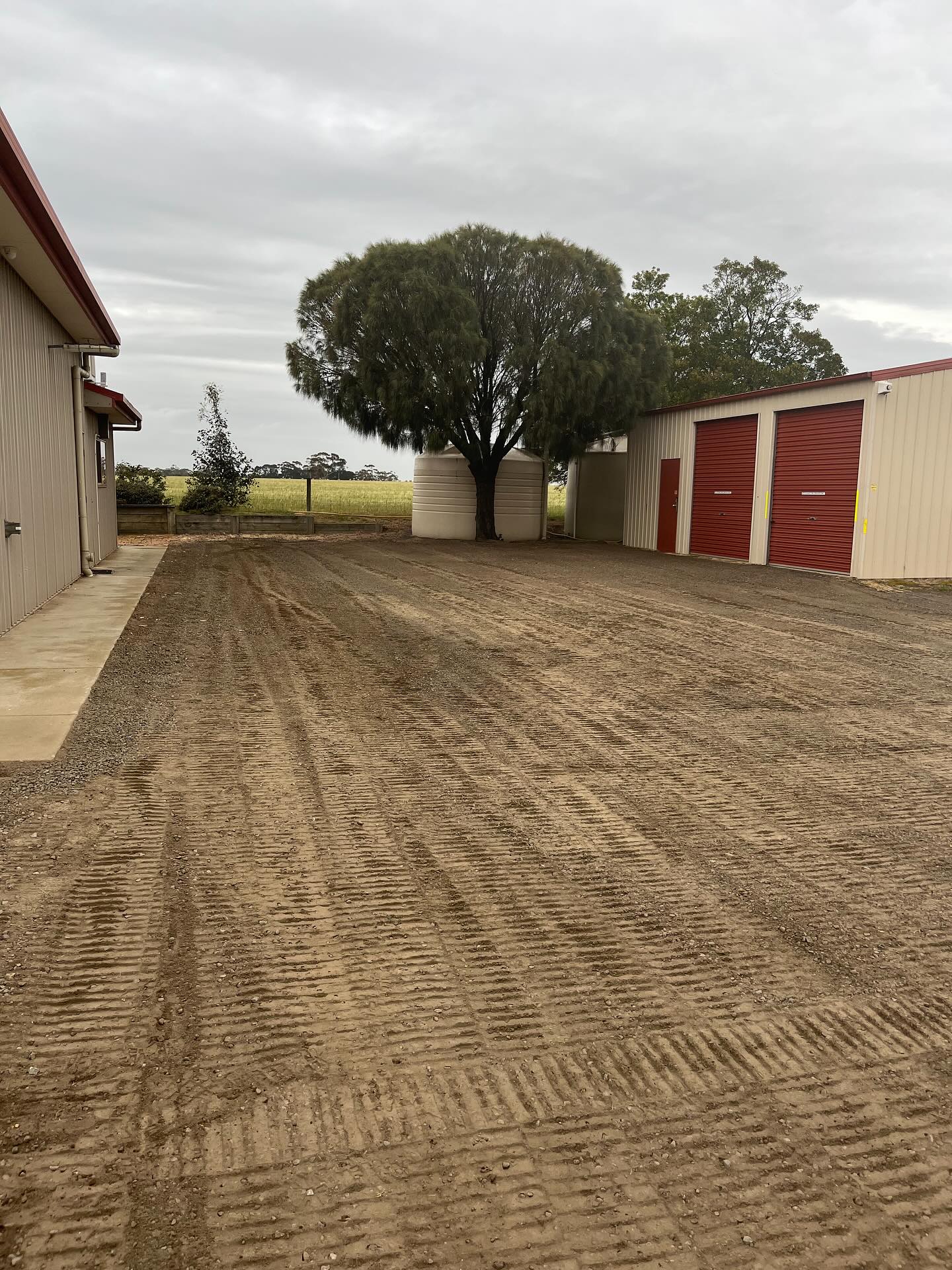 Shed yard earthworks