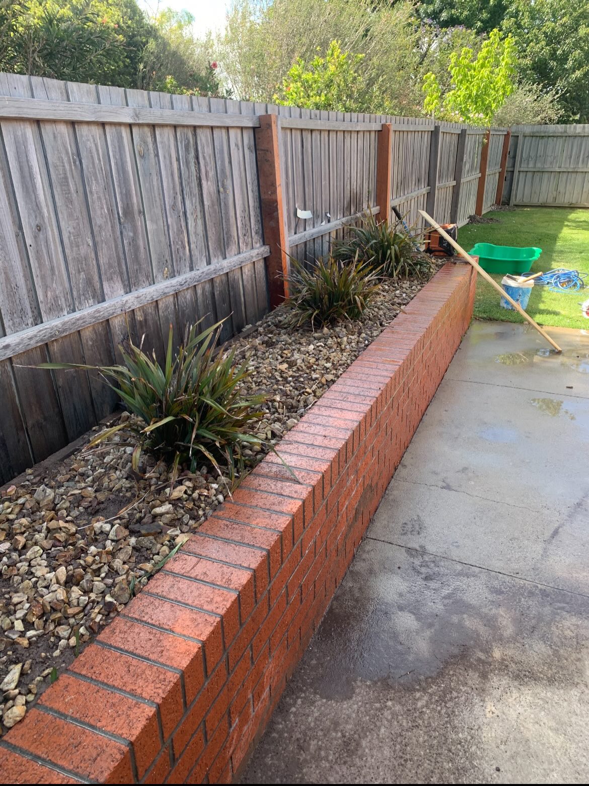 Retaining wall construction